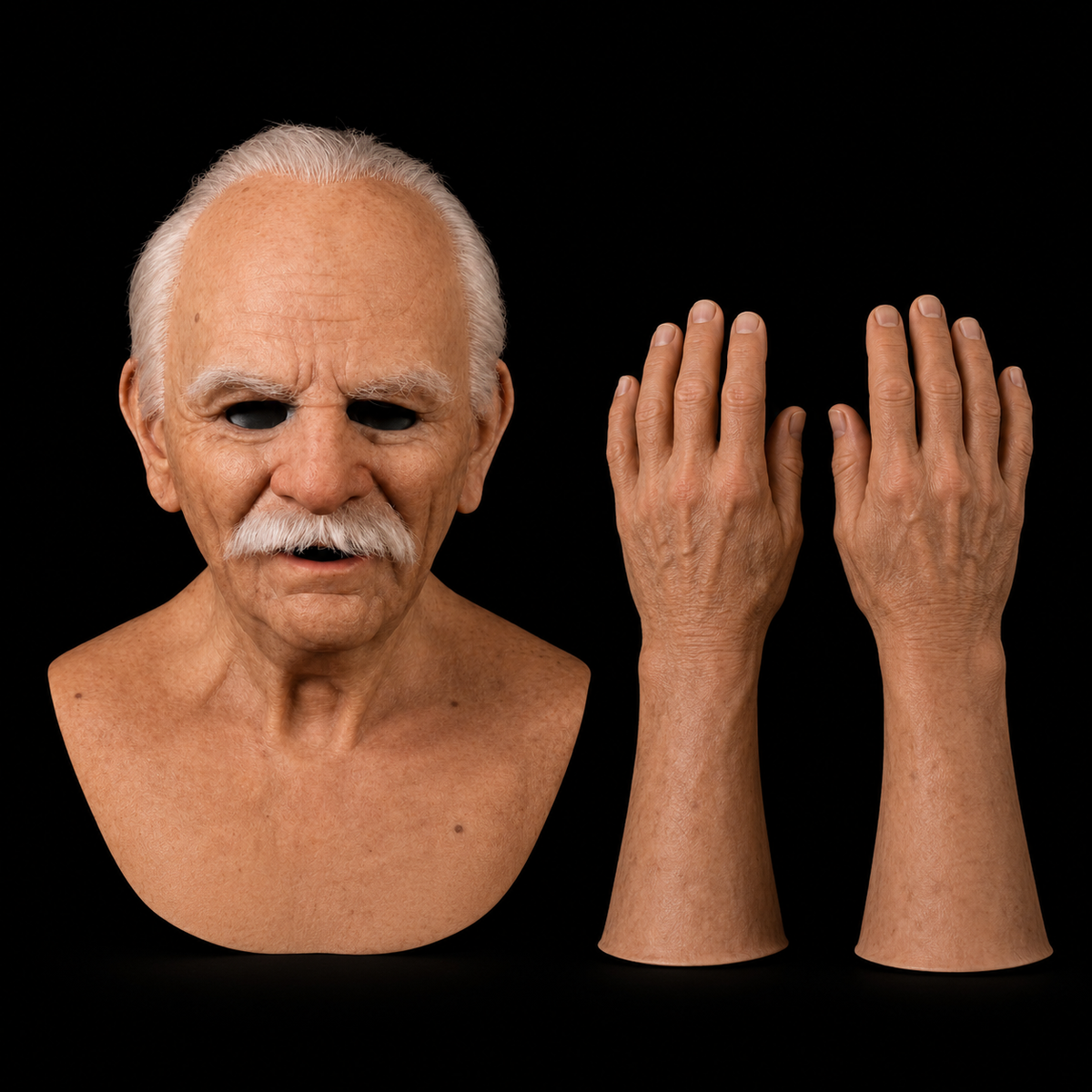 Old man + Hands