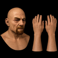 Bald Man + Hands